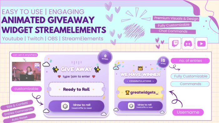 Giveaway Widget for StreamElements