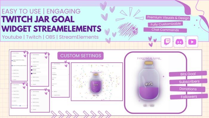 Twitch Jar Goal Widget StreamElements